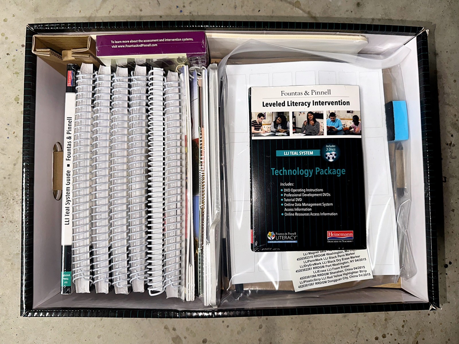 Fountas & Pinnell LLI Teal System Grades 6–12 — Complete 7-Box Set