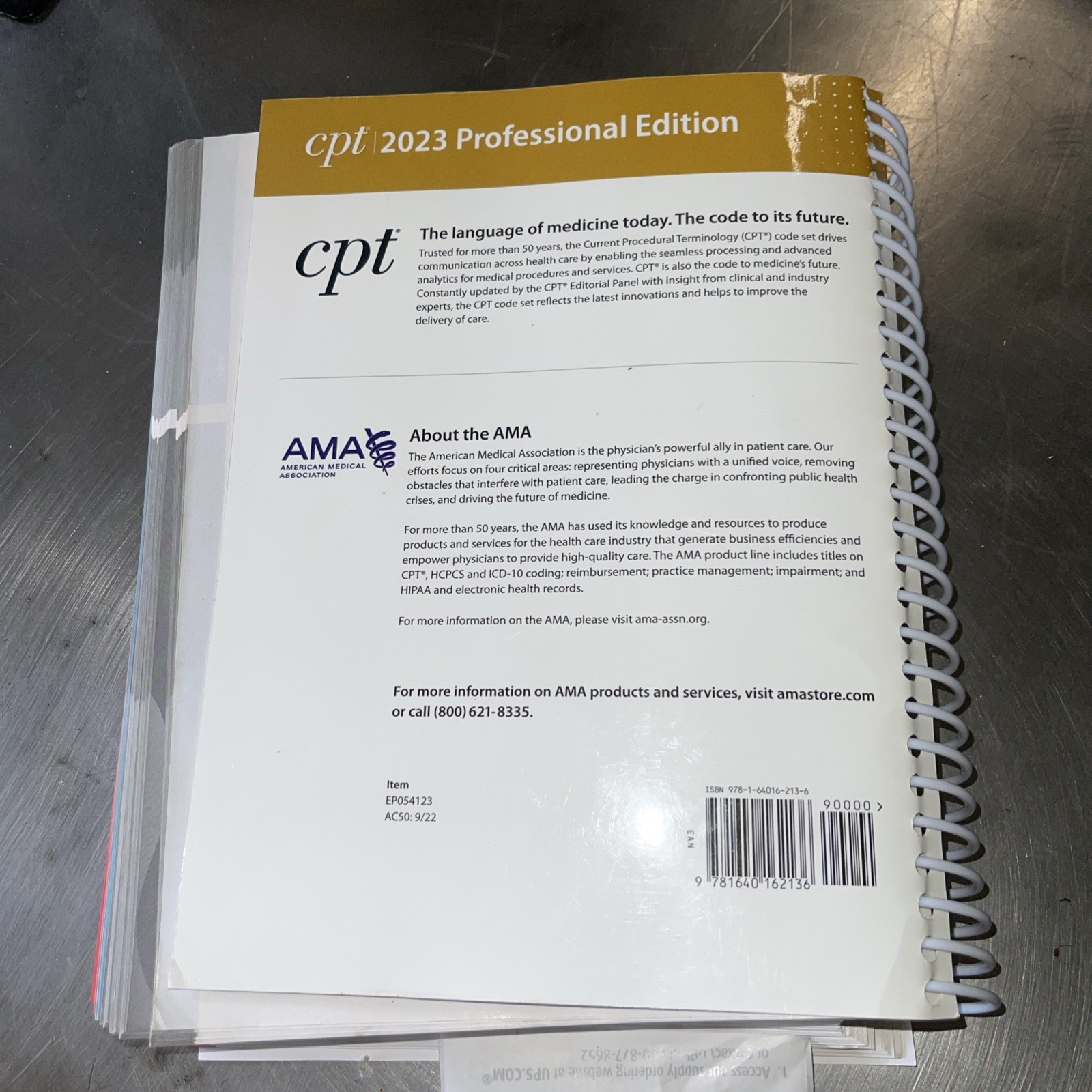 CPT 2023 Professional Ed. Spiralbound, by American Medical Assoc. – No Companion