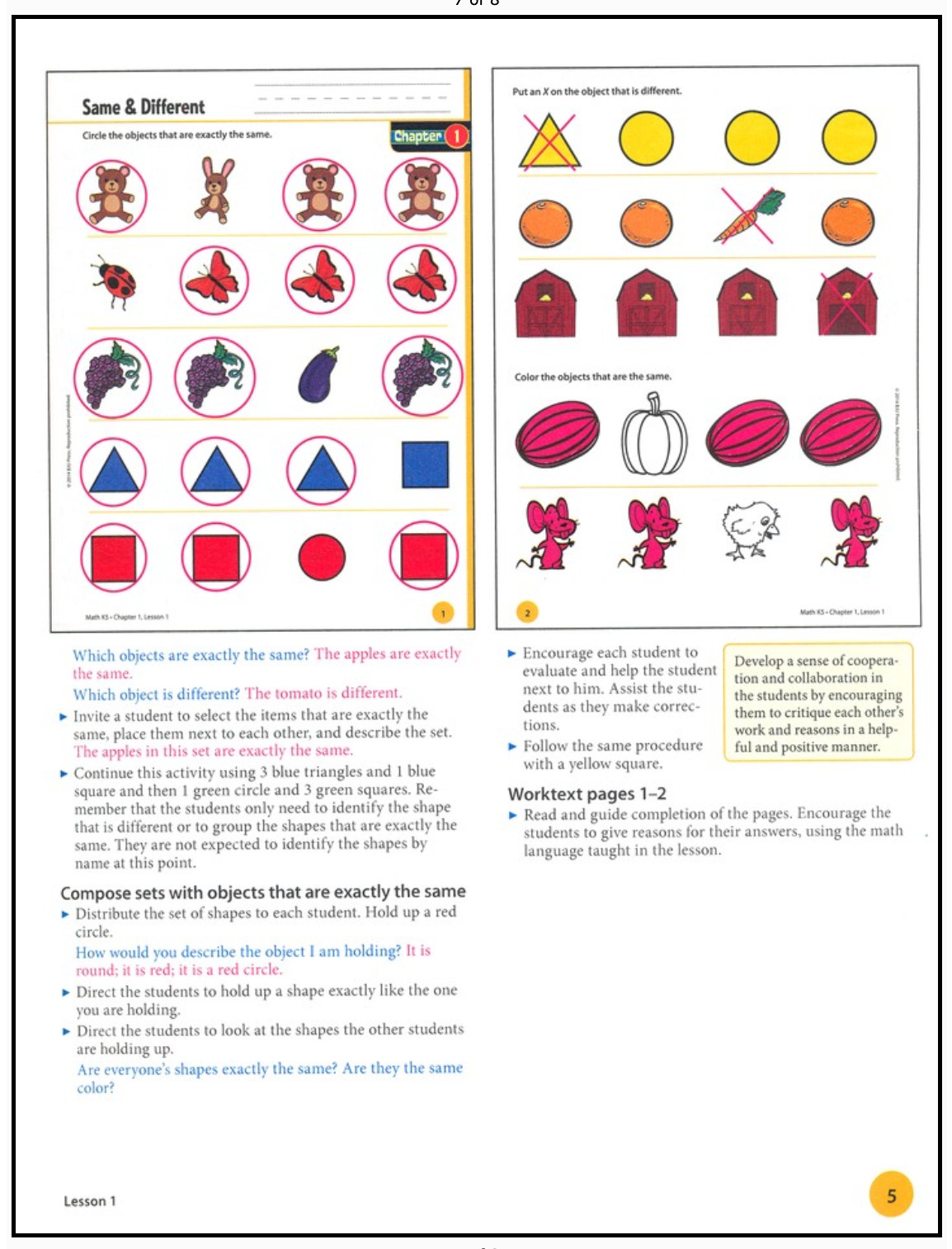 NEW BJU Press K5 MATH Complete Subject Kit 4thEd TE Worktext Manipulatives +CD