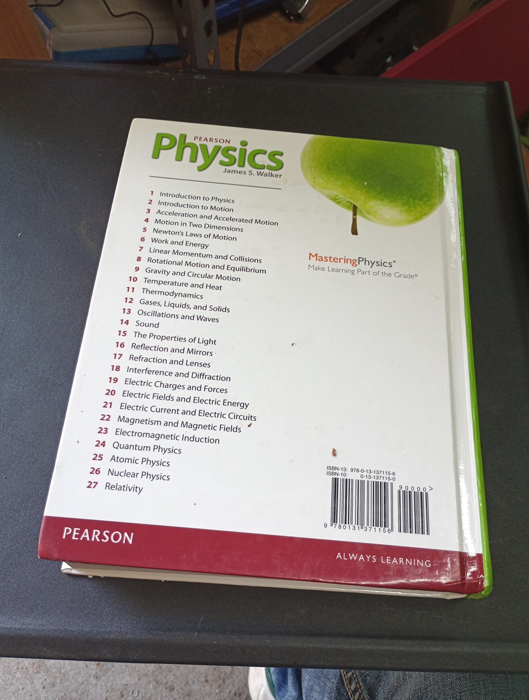 Pearson Physics Textbook by James S. Walker – Hardcover College University