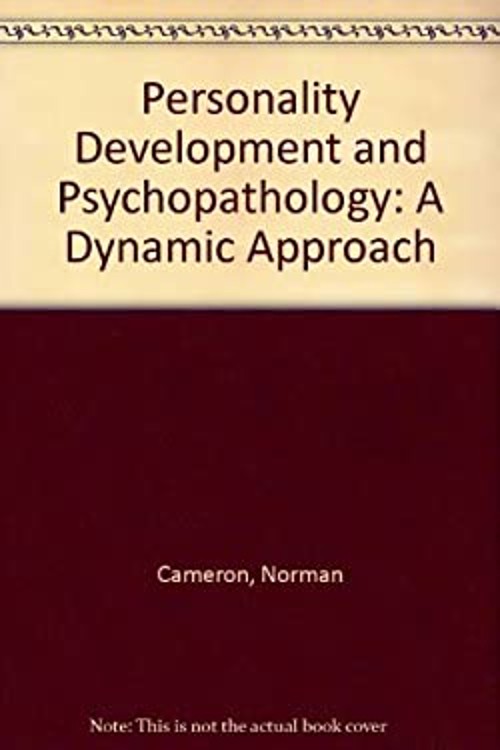 Personality Development and Psychopathology : A Dynamic Approach