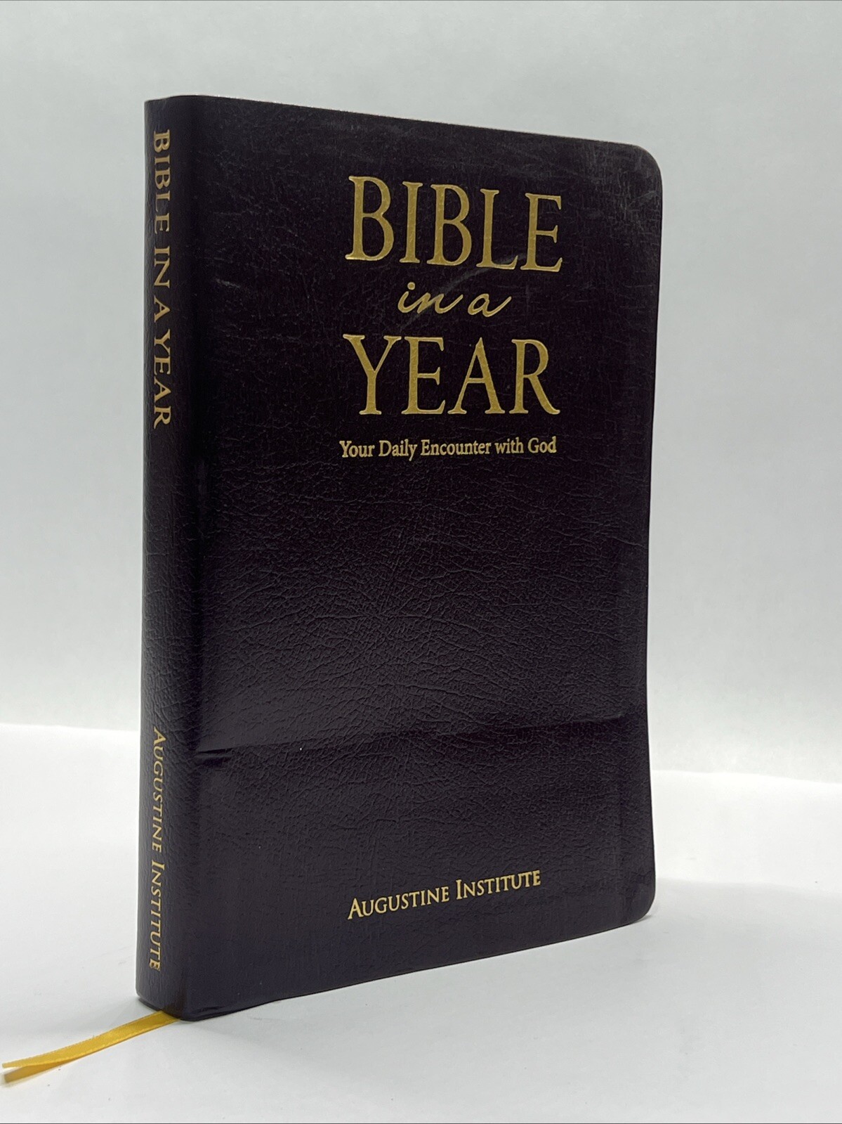 Bible in a Year: Leather Bound by Augustine Institute Revised Standard Version