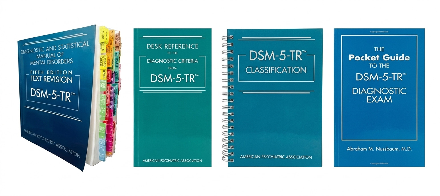 DSM-5-TR + tab + desk reference + classification + pocket guide book set PB…