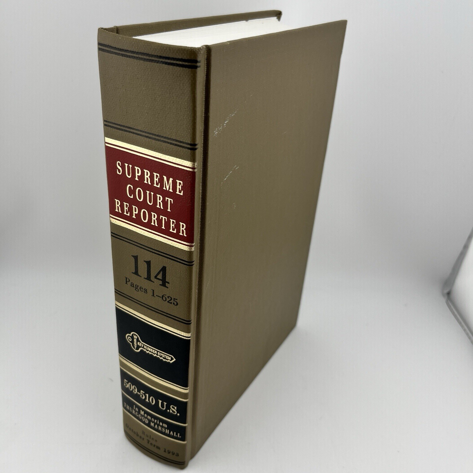 West’s Supreme Court Reporter Vol 114 October Term 1993 Janet Reno