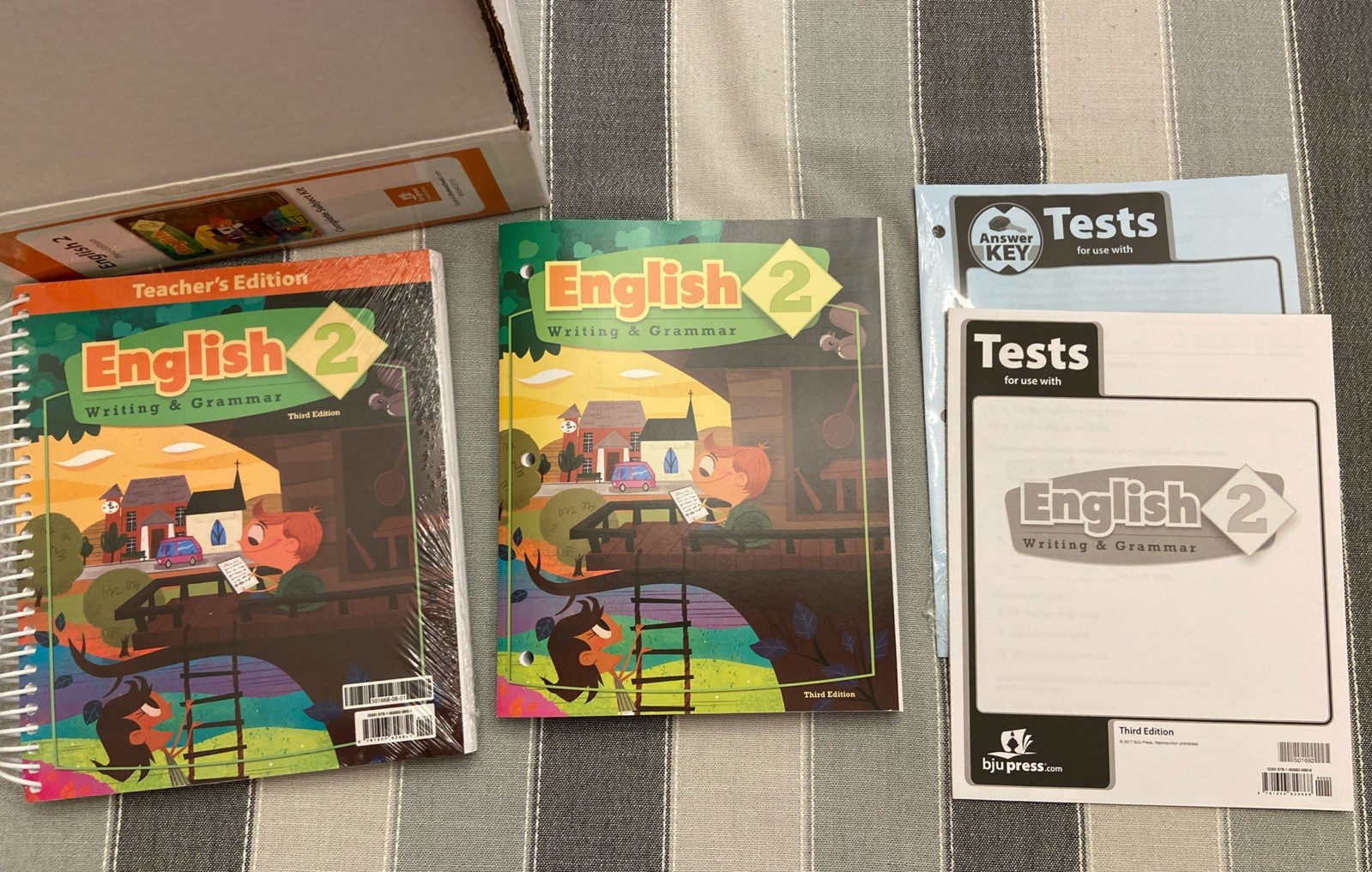 NEW BJU Press 2nd grade ENGLISH 2 WRITING & GRAMMAR Complete Subject Kit 3rd ed
