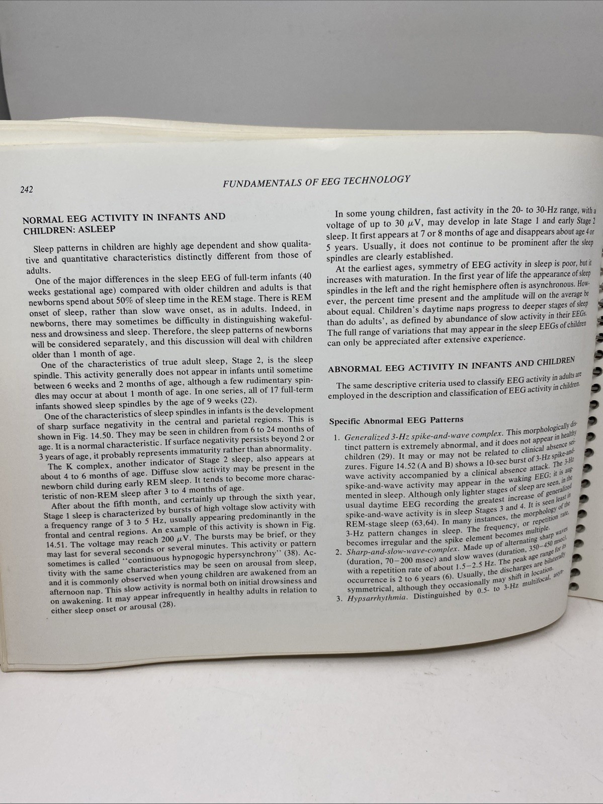 Fundamentals EEG Technology Vol 1 Tyner Spiral Bound 1985 Raven Press Lippincott