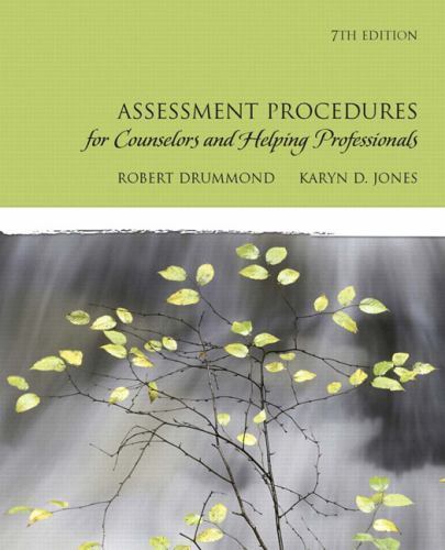 Assessment Procedures for Counselors and Helpin- hardcover, 0137152523, Drummond