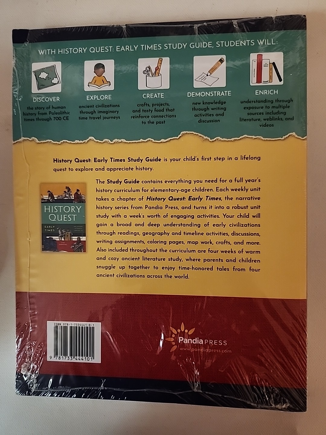 History Quest Brand New Study Guide Early Times Sealed Paperback From Printer.
