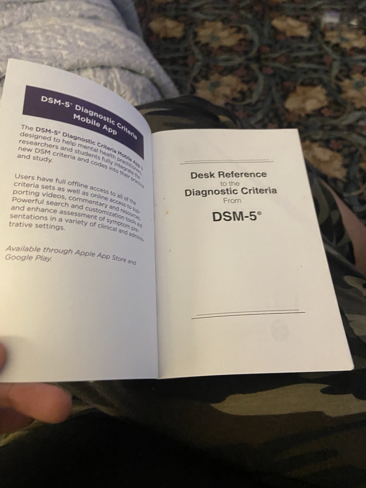 Desk Reference to the Diagnostic Criteria from DSM-5 Pocket size