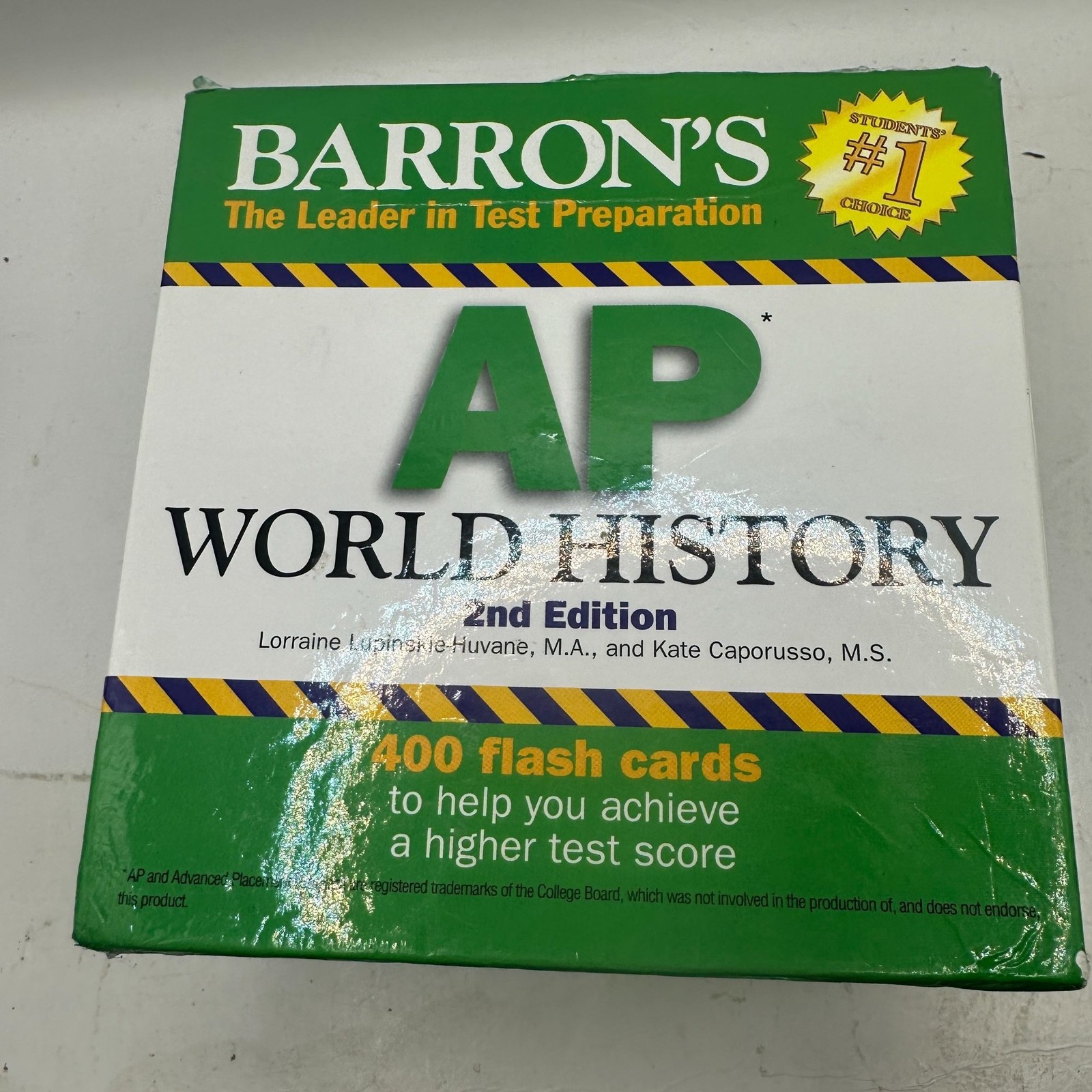 Barrons AP World History Flash Cards 2nd Edition Study Prep Set