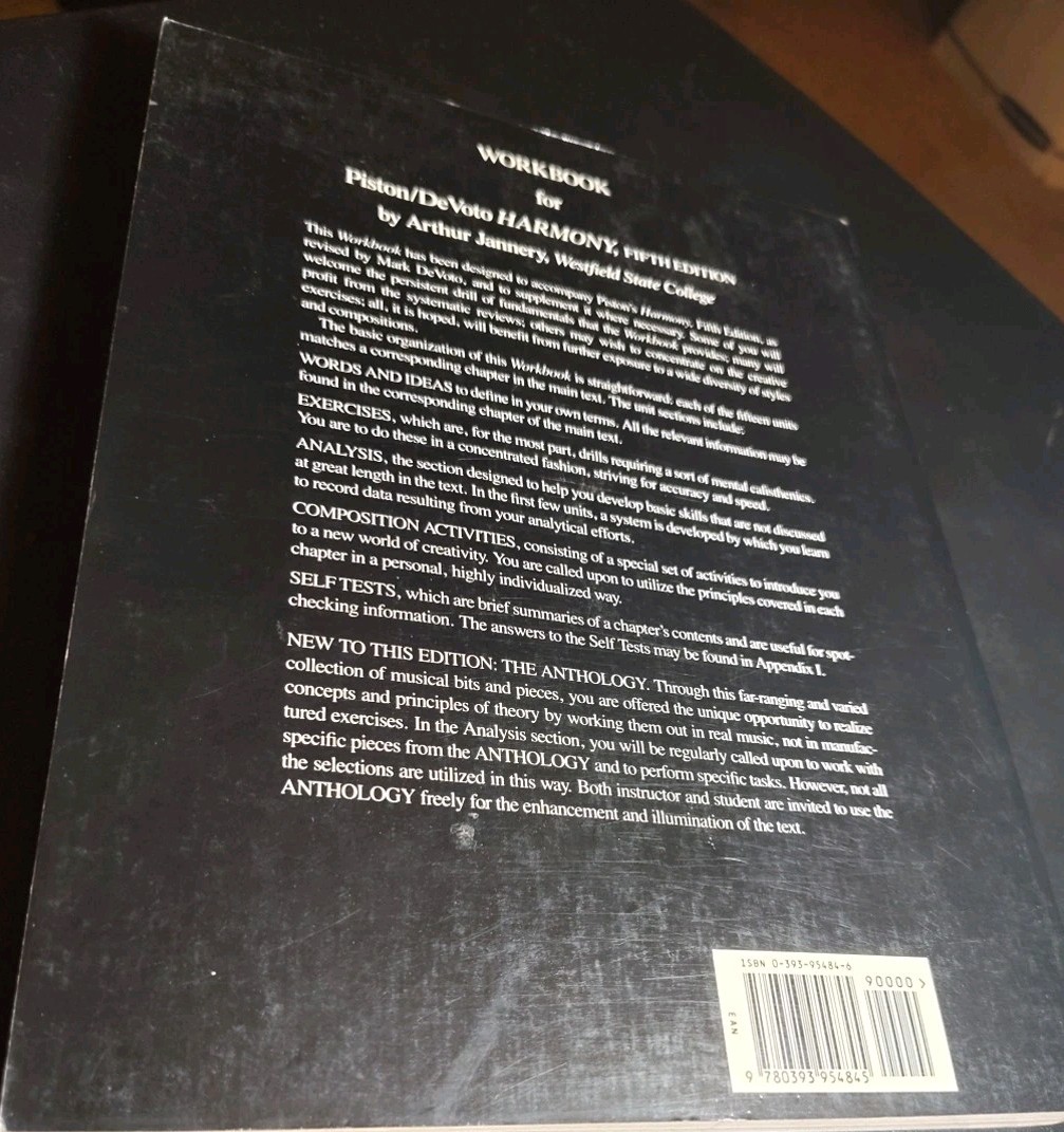 Workbook for Piston Devoto Harmony
