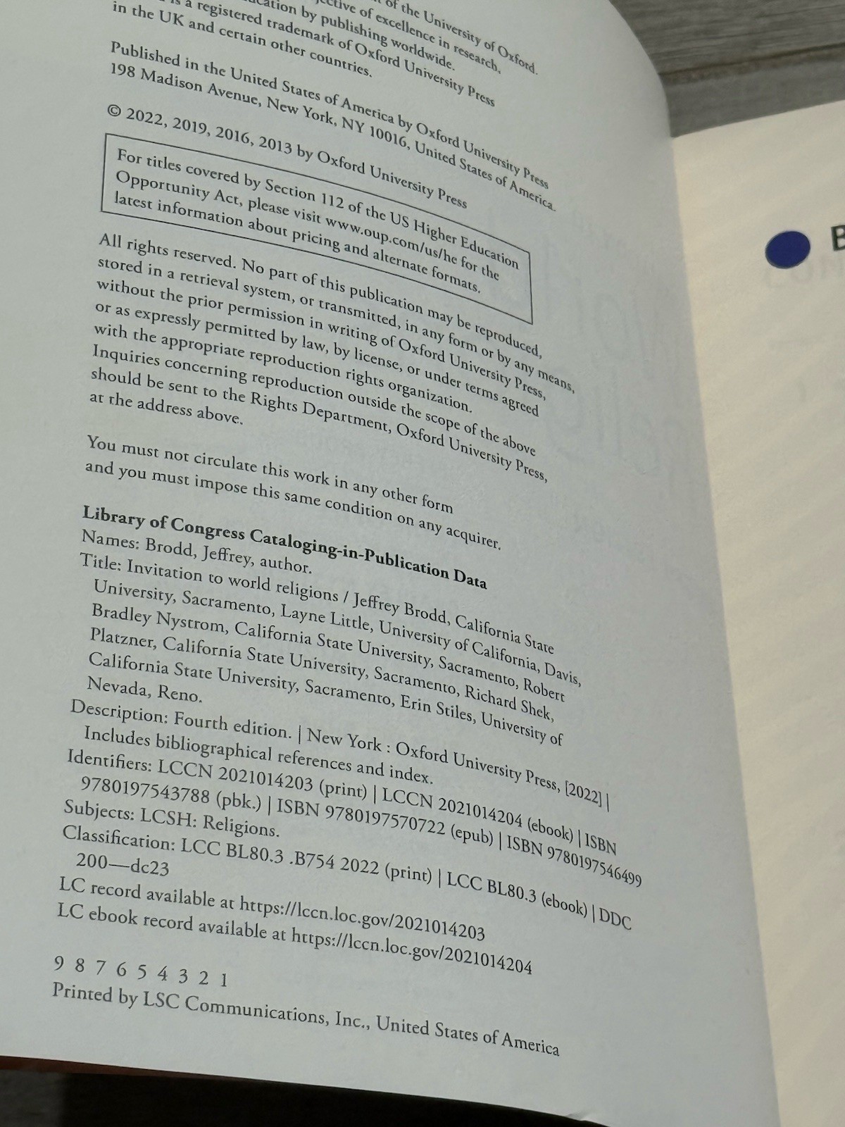 🍎 Invitation to World Religions 4th Fourth Edition 2022 Oxford