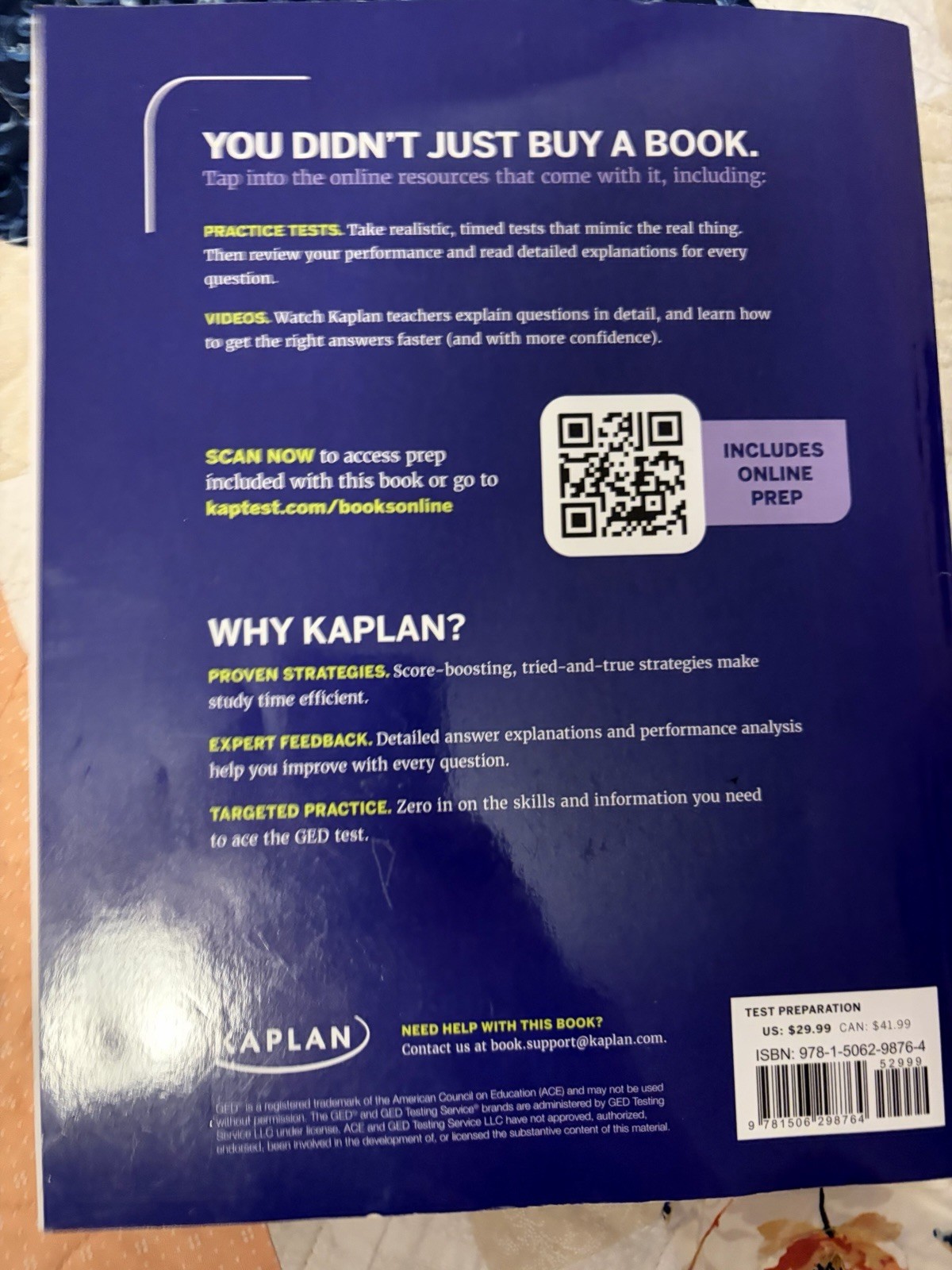 Kaplan Ged Test Prep Plus, Paperback by Van Slyke, Caren, Brand New, Free shi…