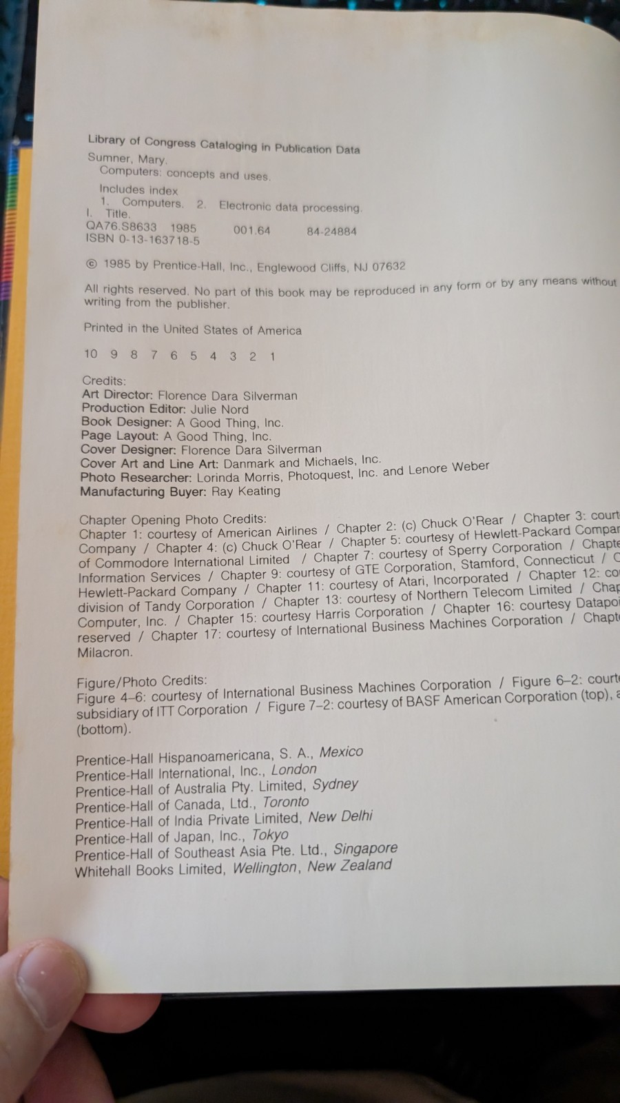 Computers: Concepts and Uses Plus Notes, Project Info And Tests. A Time Capsule!