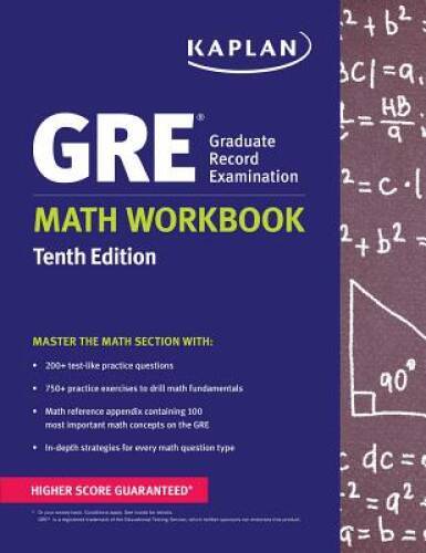 GRE Math Workbook (Kaplan Test Prep) – Paperback By Kaplan Test Prep – VERY GOOD