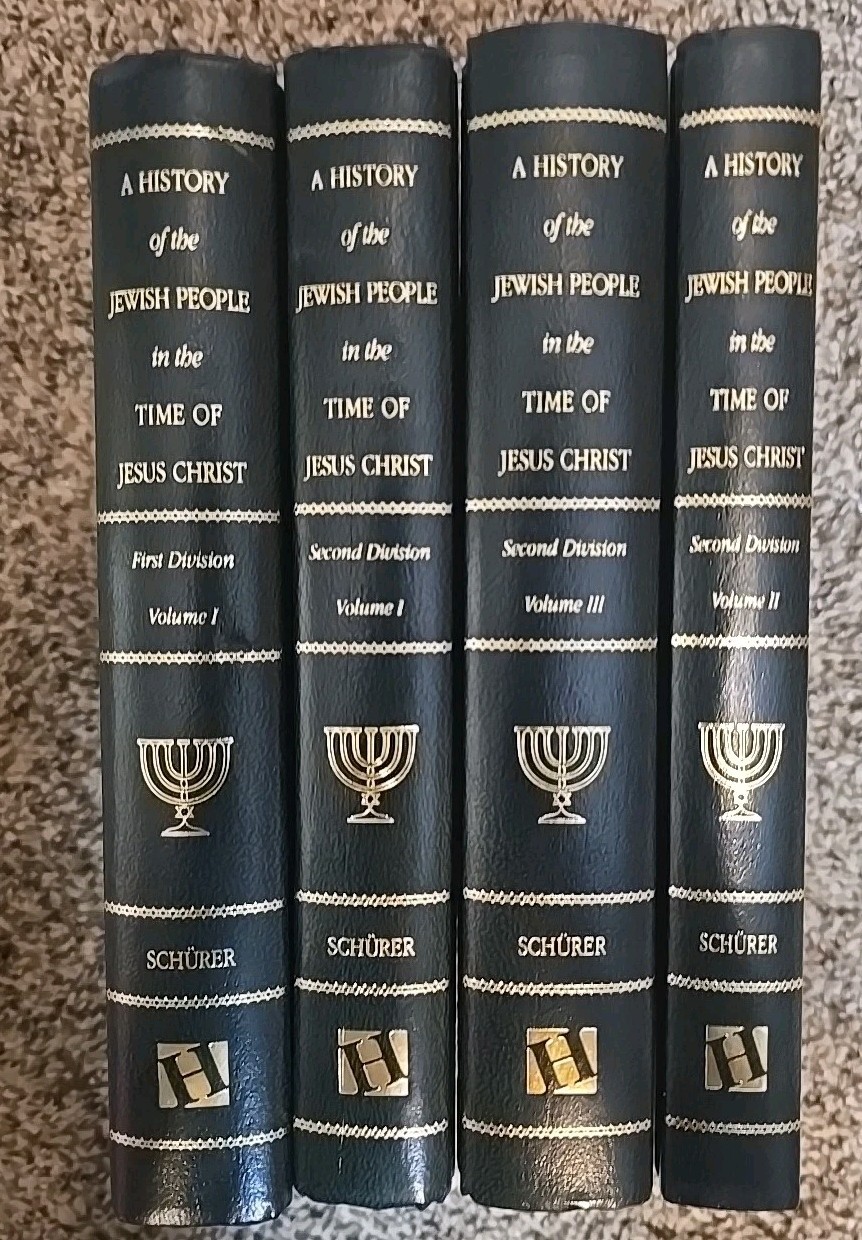 A History of the Jewish People in the Time of Jesus Christ – Schürer – 4 Vol Set