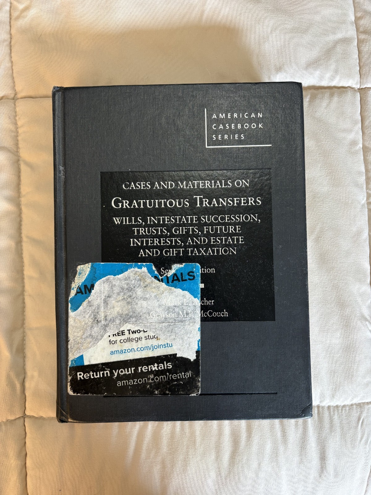 American Casebook Ser.: Cases and Materials on Gratuitous Transfers, Wills,…
