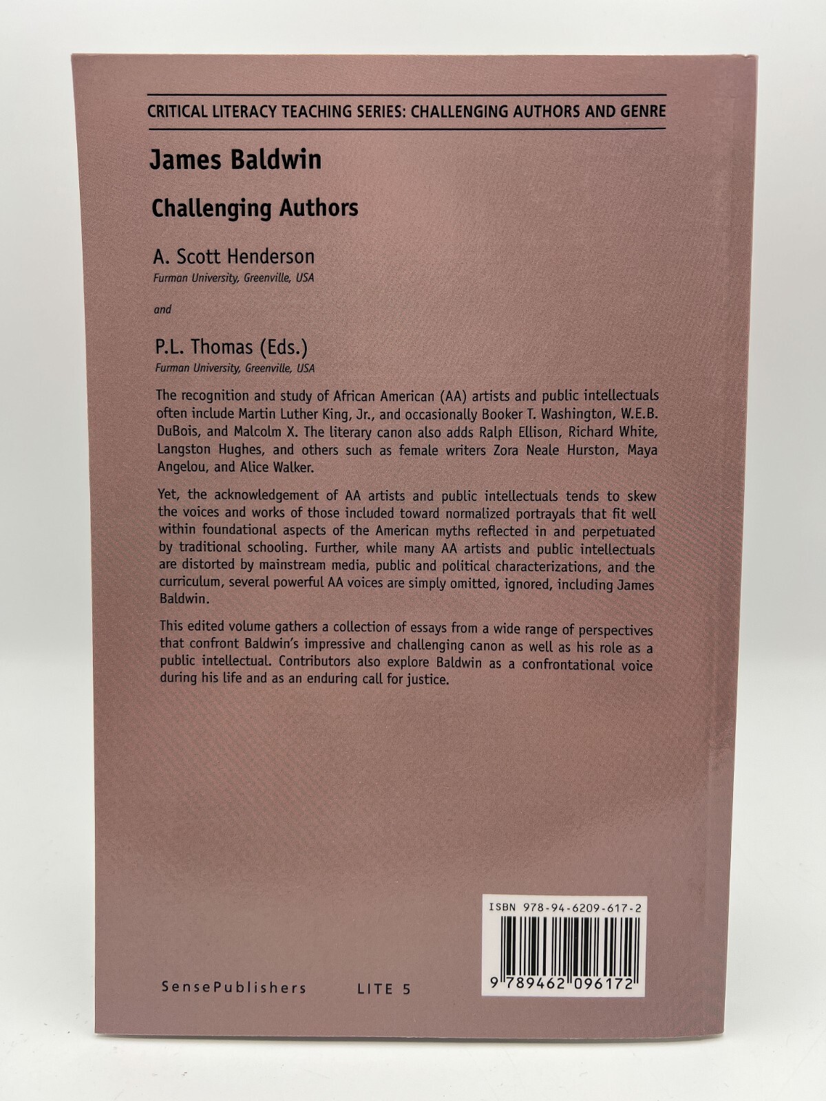 James Baldwin: Challenging Authors by A. Scott Henderson 2014 PB