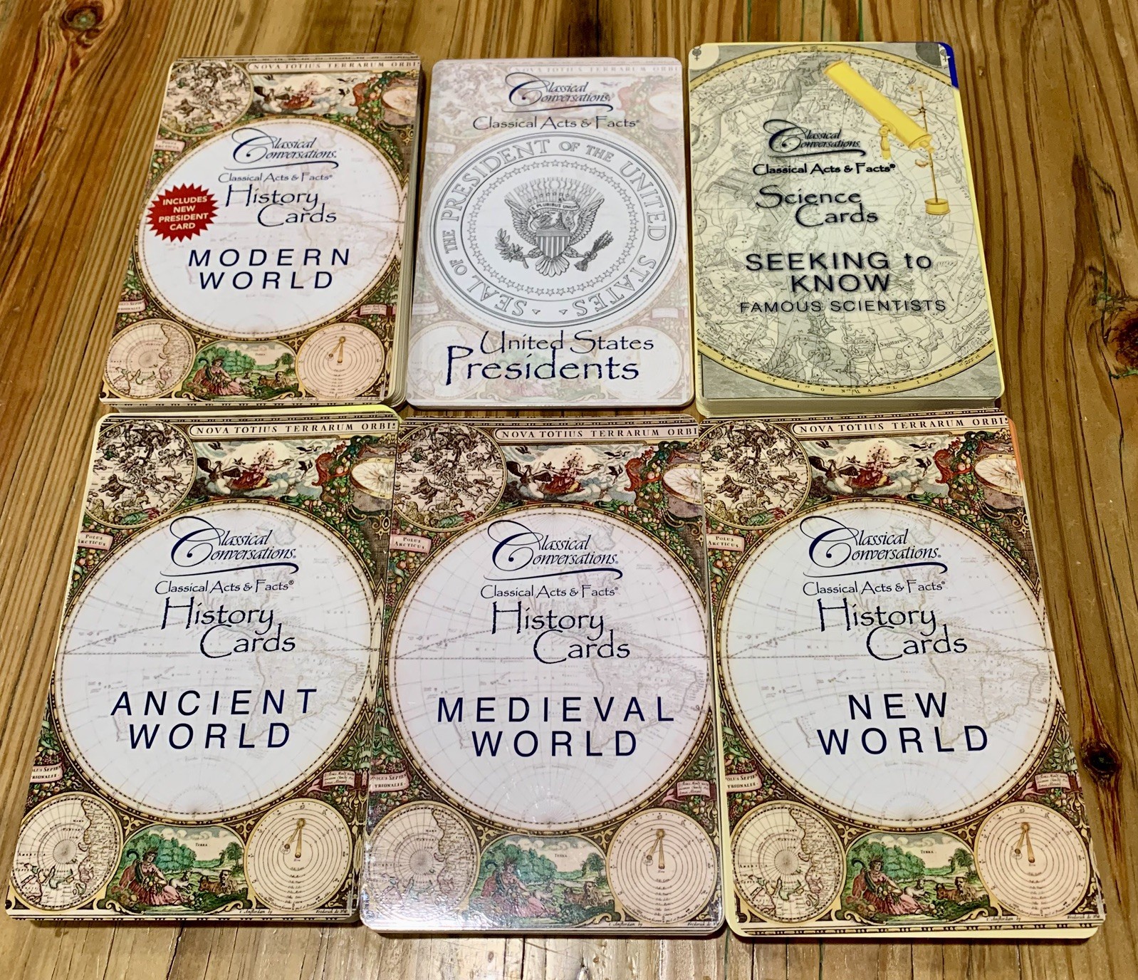 Classical Conversations Acts and Facts Cards Lot History Science US Presidents