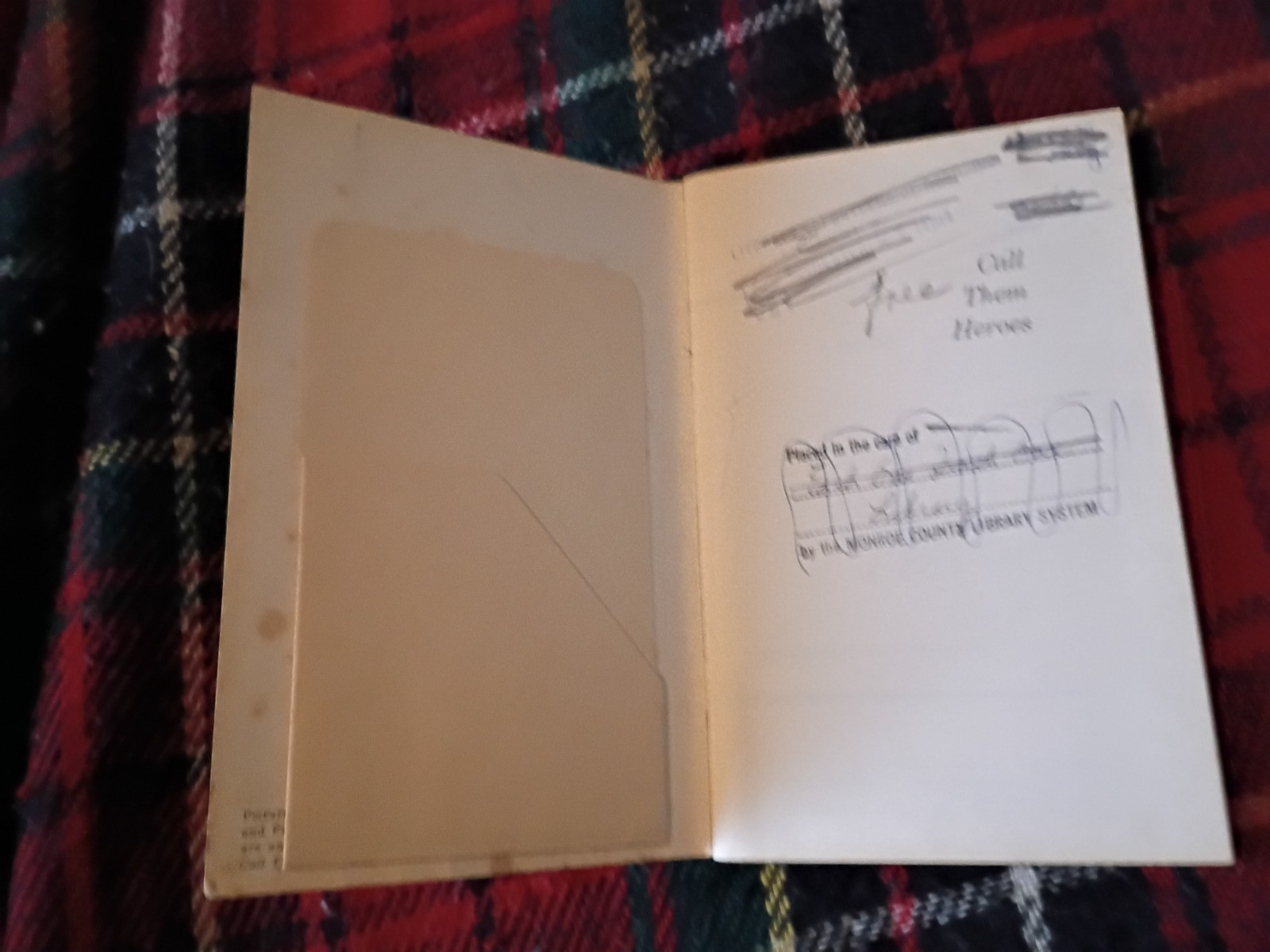 various vintage booklets: call them heroes, directions book, filling out forms,
