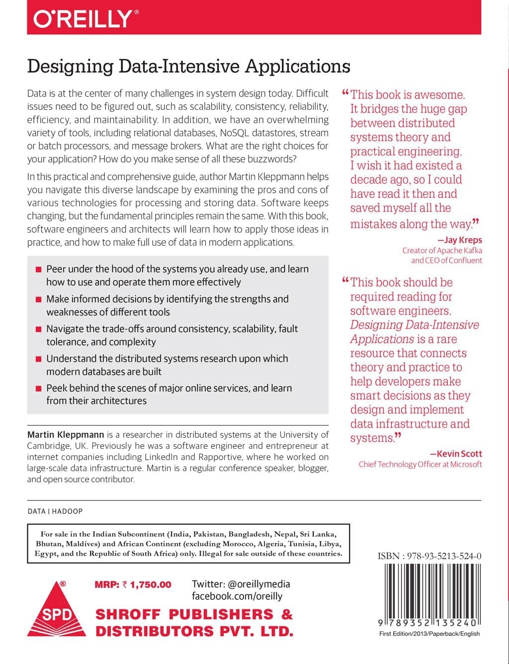 Designing Data-Intensive Applications : The Big Ideas Behind Reliable, Scalable,