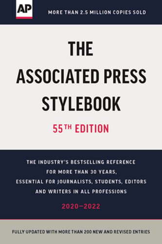 The Associated Press Stylebook: 2020-2022 by Associated Press: Used