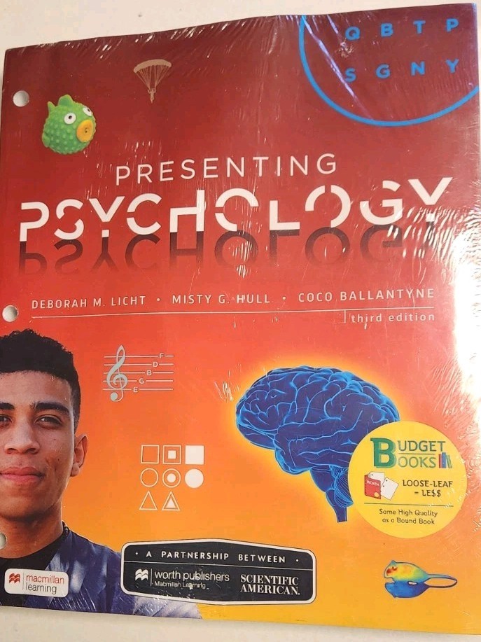 Loose-Leaf Scientific American, Presenting Psychology 3rd Third Edition Book NEW