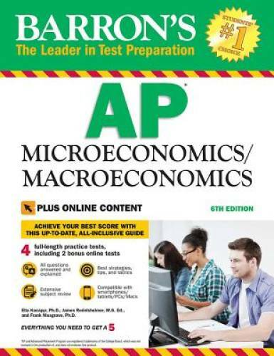 Barron’s AP Microeconomics/Macroeconomics, 6th Edition: with Bonus Onlin – GOOD