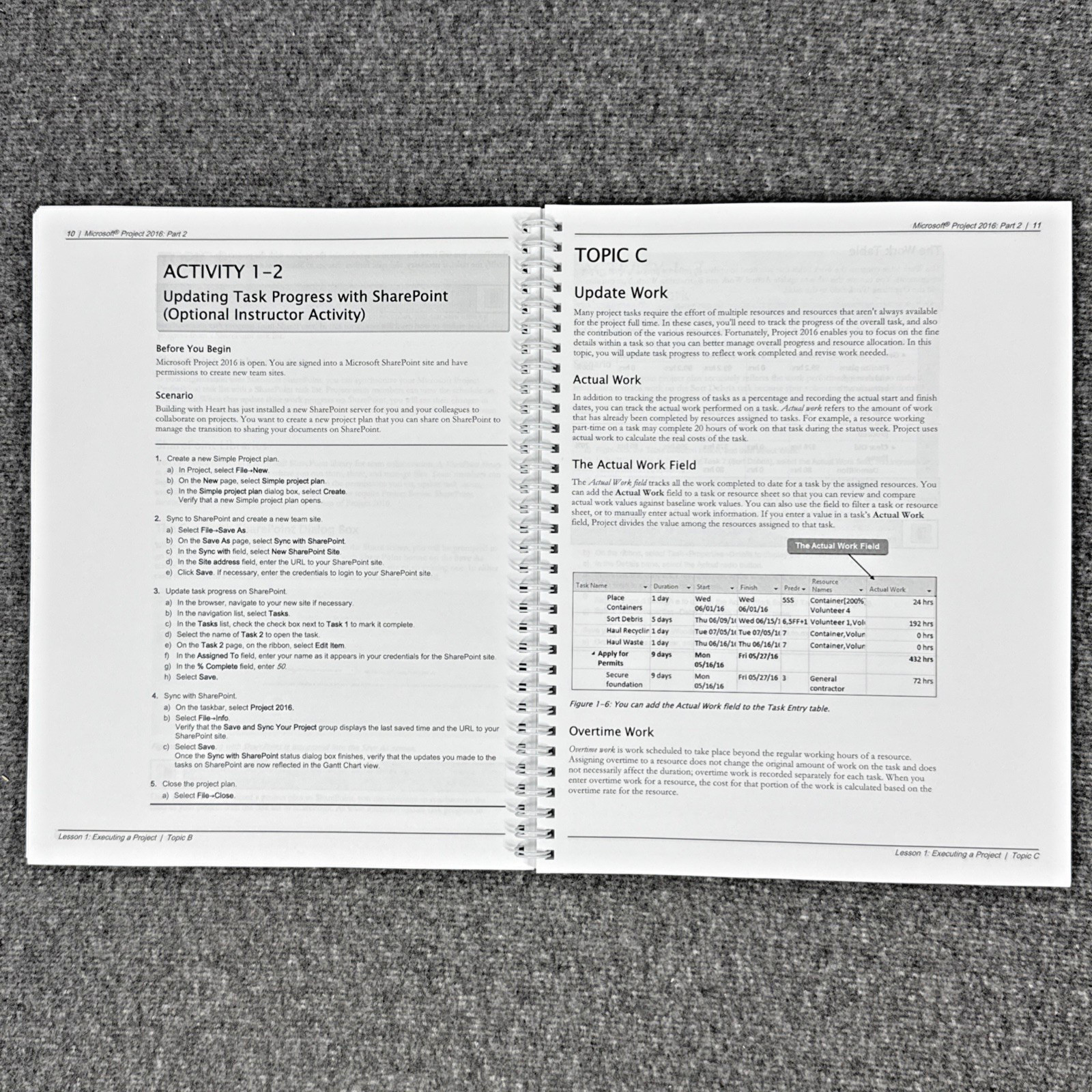 Rare Microsoft Project 2016 Logical Operations Student Manuals 1 & 2 HTF