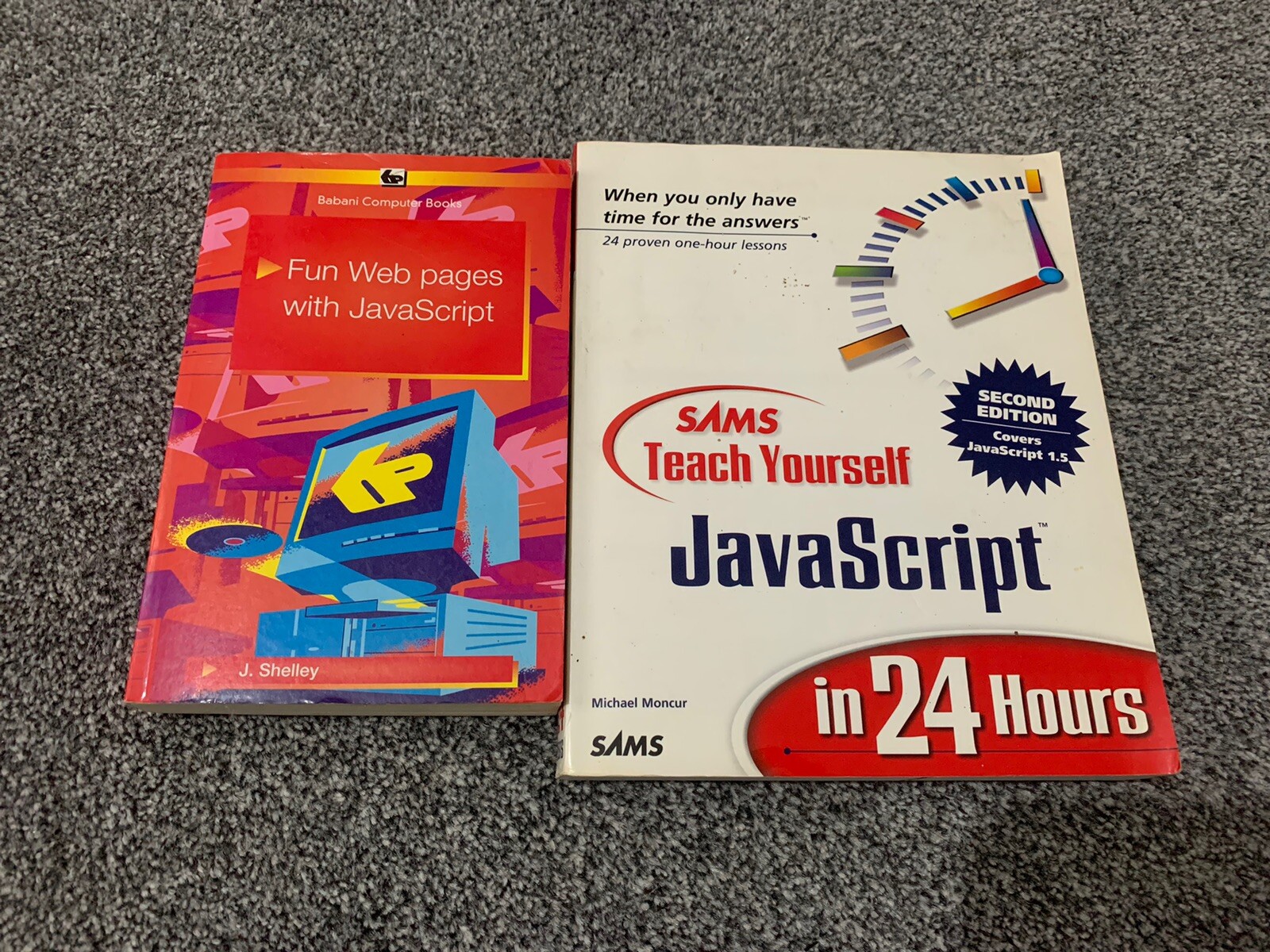 Fun Web Pages with Javascript & SAMS Teach Yourself Javascript in 24 hours Books