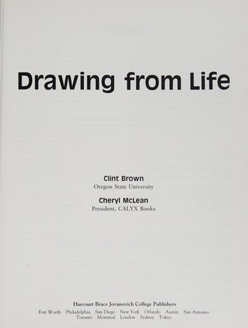 Drawing from Life Paperback Clint, McLean, Cheryl Brown