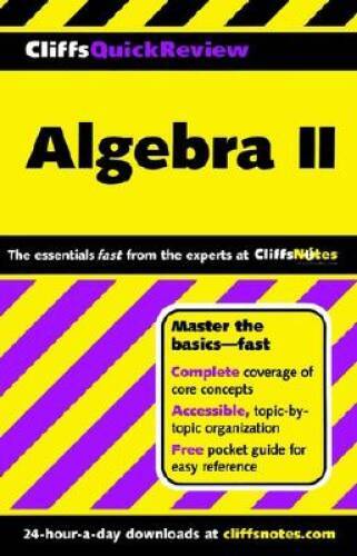 CliffsQuickReview Algebra II – Paperback By Kohn, Edward – GOOD