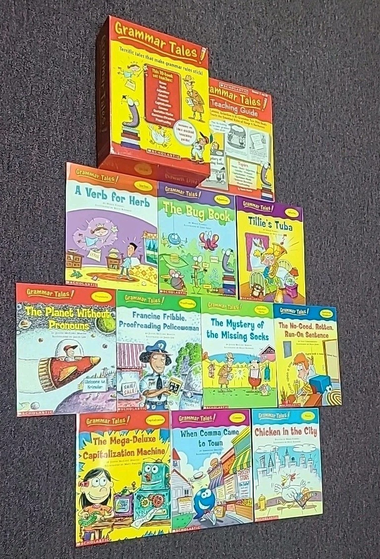 Grammar Tales (Complete Box Set!) W/Teaching Guide, 10 Gramar Books & Box Case!