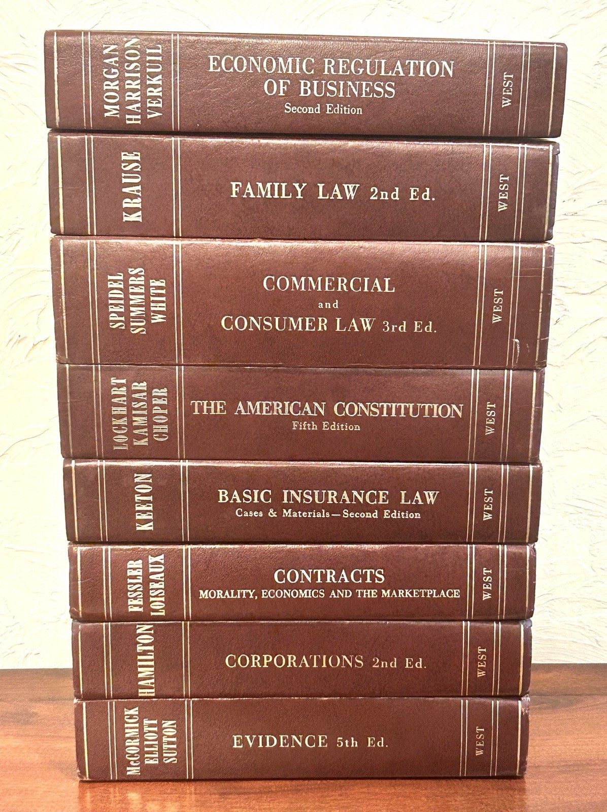 Vintage 1970s 1980s Law Books West Publishing Legal Textbooks Lot of 8 HC