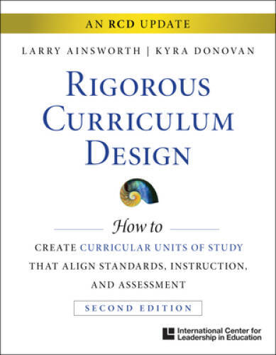 Rigorous Curriculum Design: How to Create Curricular Units of Study – VERY GOOD