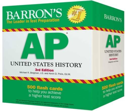 Barron’s AP US History Flash Cards, 3rd Edition – Cards – GOOD