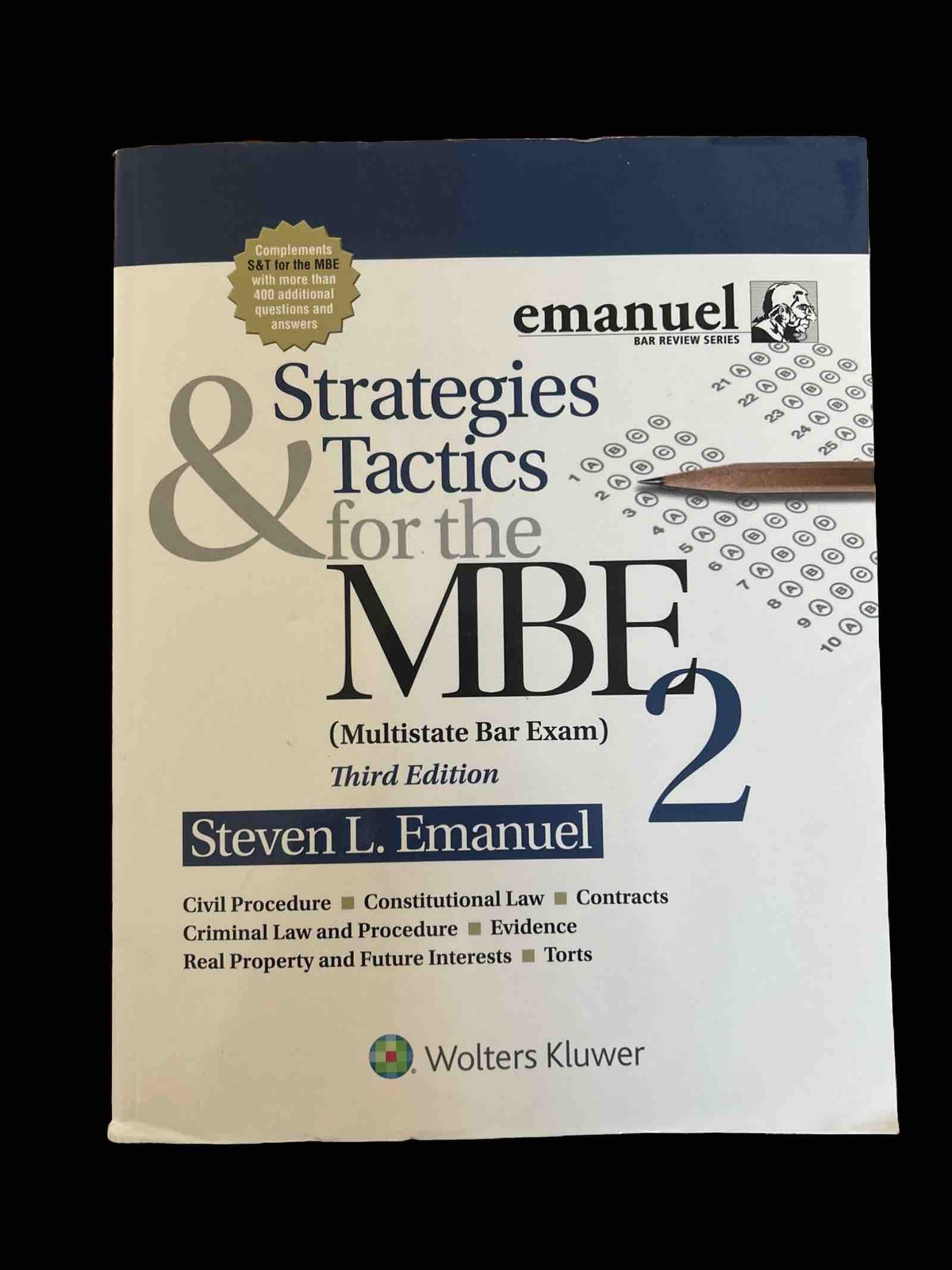 Bar Review Ser.: Strategies and Tactics for the MBE II by Steven L. Emanuel…