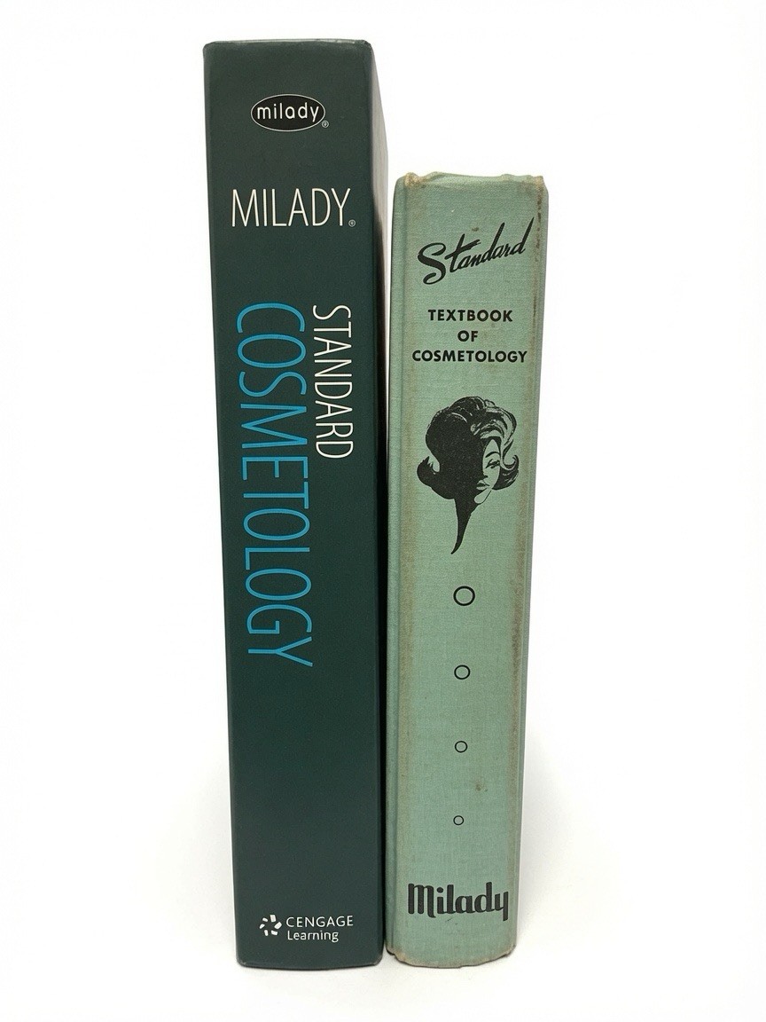 Milady Standard Cosmetology Textbooks Bundle – Vintage 1967 + Modern Edition