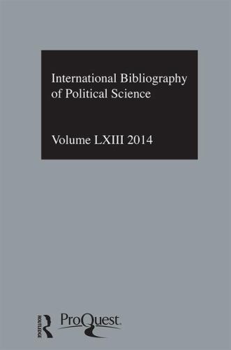 International Bibliography of Political Science 2014 : International Bibliogr…