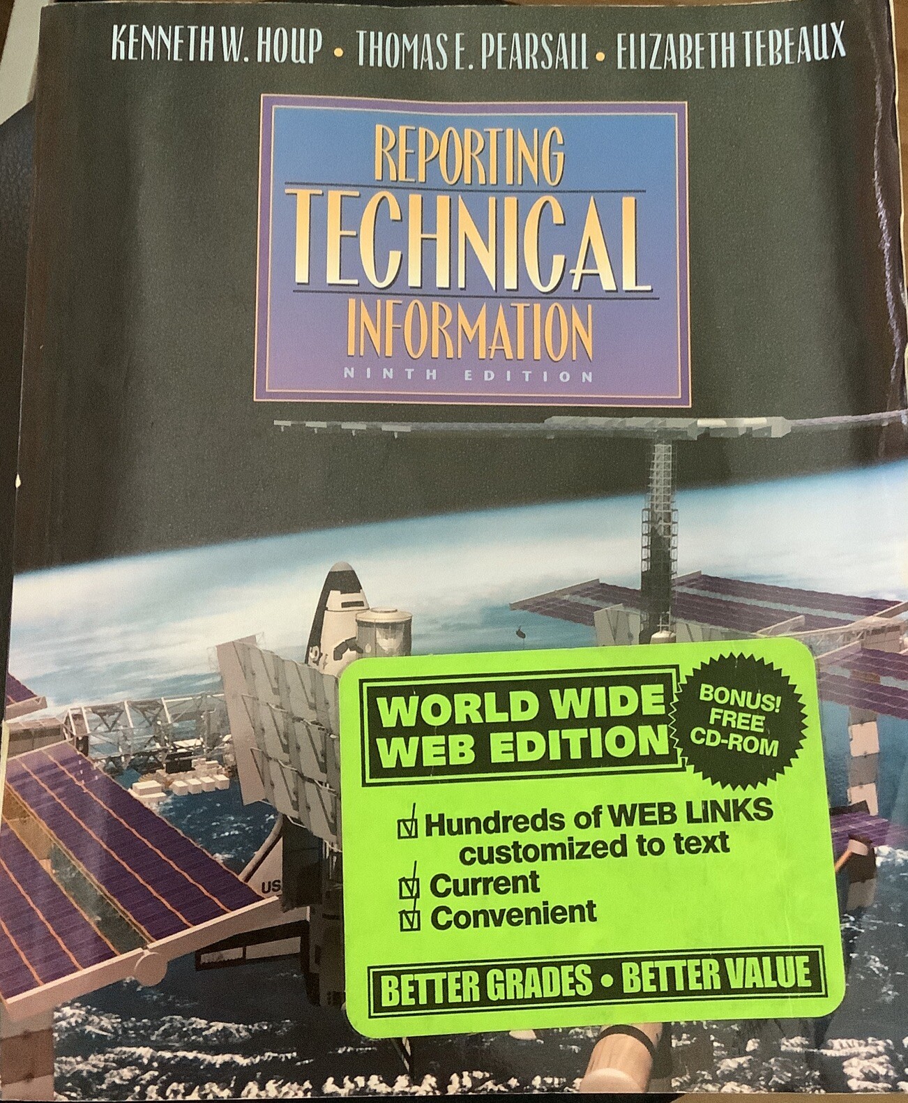 Reporting Technical Information, Pearsall, Thomas E., Tebeaux, Elizabeth, Houp,