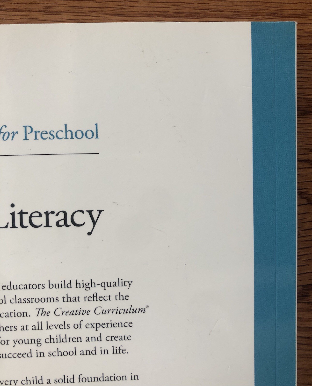 Creative Curriculum for Preschool Volume 4 – Language and Literacy – 7th Edition