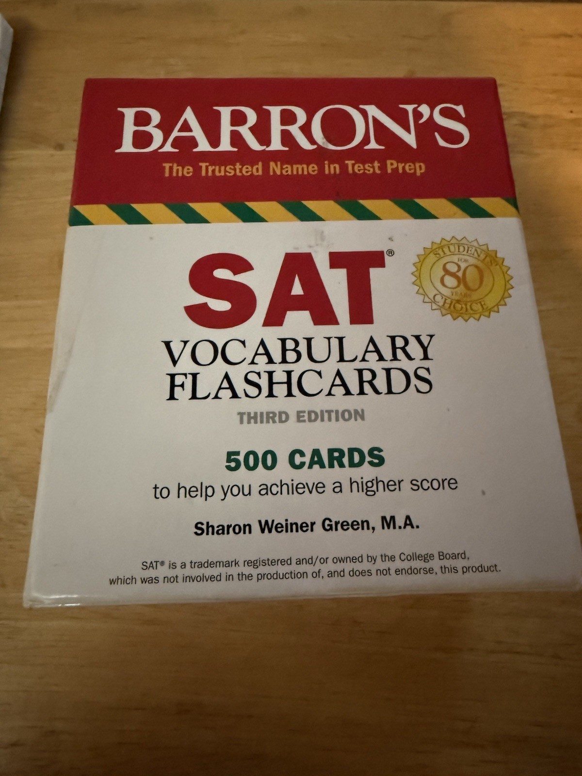 Barron’s SAT Prep Vocabulary Flashcards Box Set, 3rd Edition Complete 🔥🔥🔥🔥