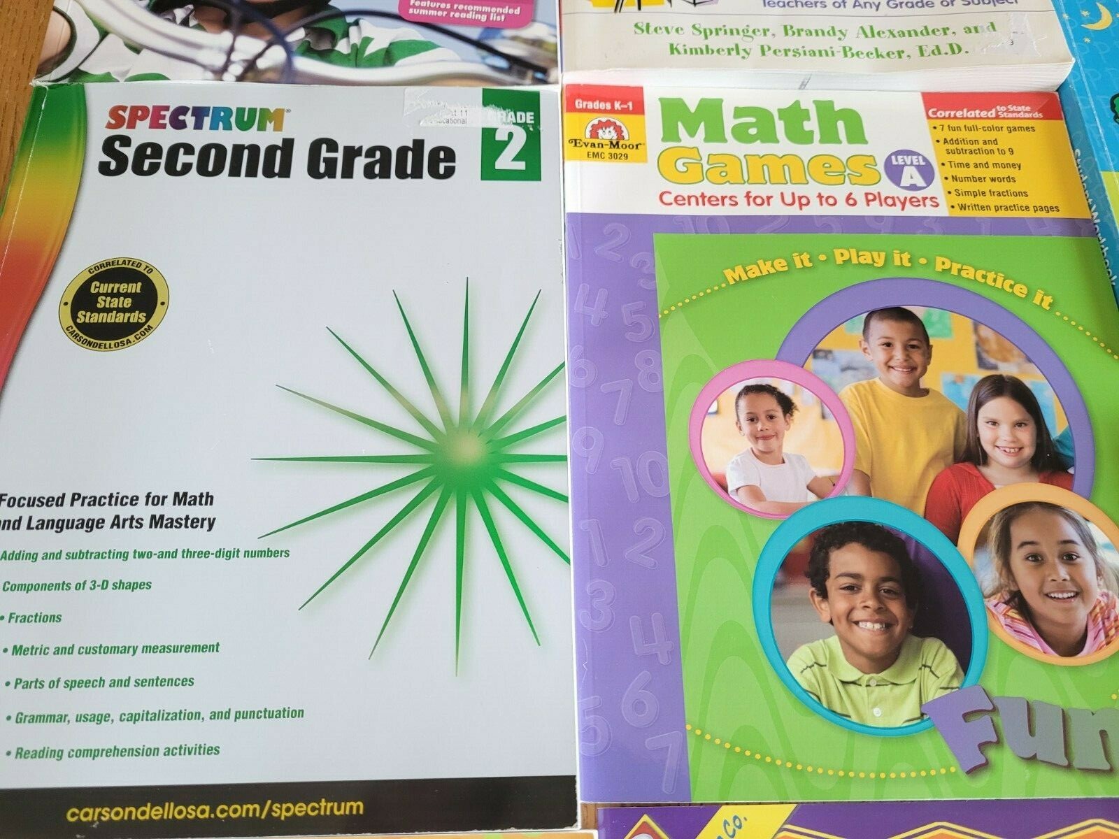 Huge lot Homeschool Books Pre-K thru 3rd grade Teachers Students Workbooks K-3