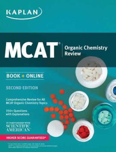 Kaplan MCAT Organic Chemistry Review: Book + Online (Kaplan Test Prep) – GOOD
