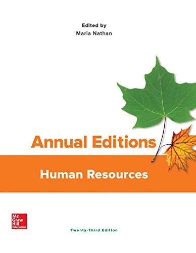 Annual Editions: Human Resourc – VERY GOOD