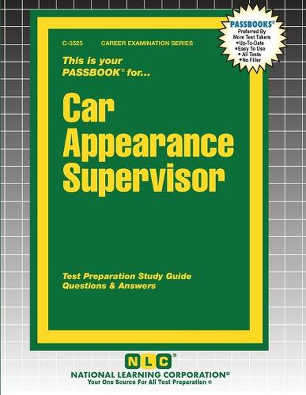 Car Appearance Supervisor by Passbooks Paperback Book