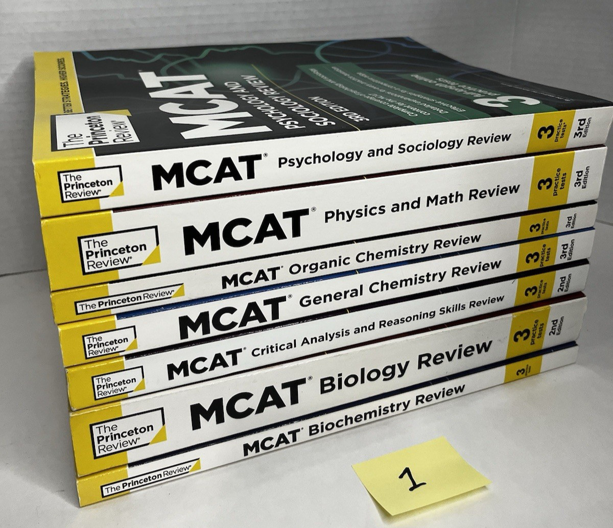 The Princeton Review MCAT Subject Review Complete Box Set 3rd Edition Lot 1