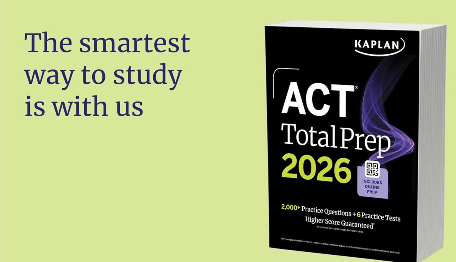 ACT TOTAL PREP 2026 Kaplan Test Prep (COR) 2000+ Questions 6 Practice Tests +