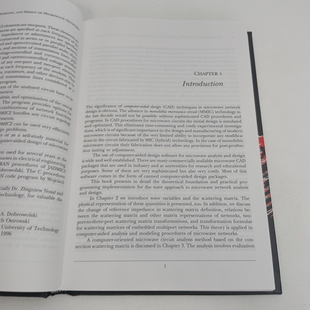 Computer-Aided Analysis, Modeling and Design of Microwave Networks HC 1996