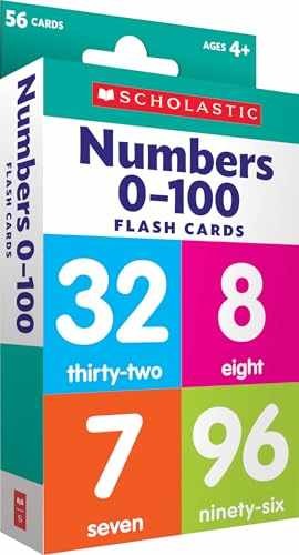 Flash Cards: Numbers 0 – 100 – Cards, by Scholastic – Very Good x